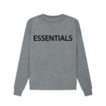 Essentials Overlapped Sweater Gray