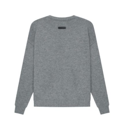 Essentials Overlapped Sweaters Gray