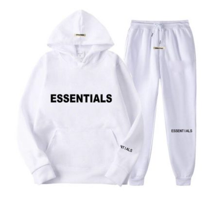 Fear Of God Essentials Tracksuit white