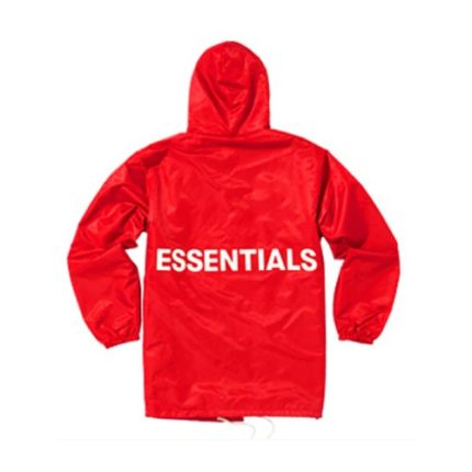 Fear of God Essentials Red Hooded Jackets