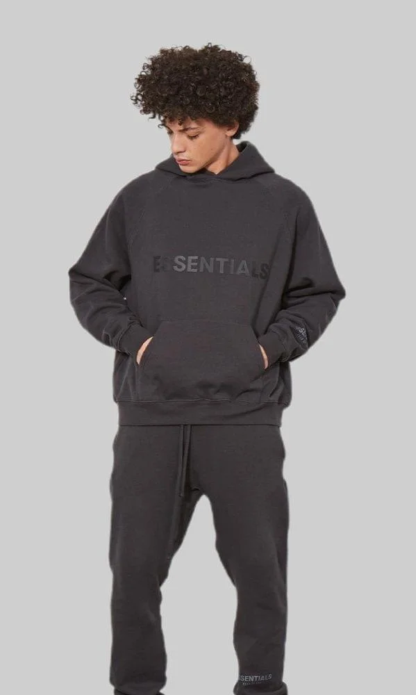 essentials tracksuit black